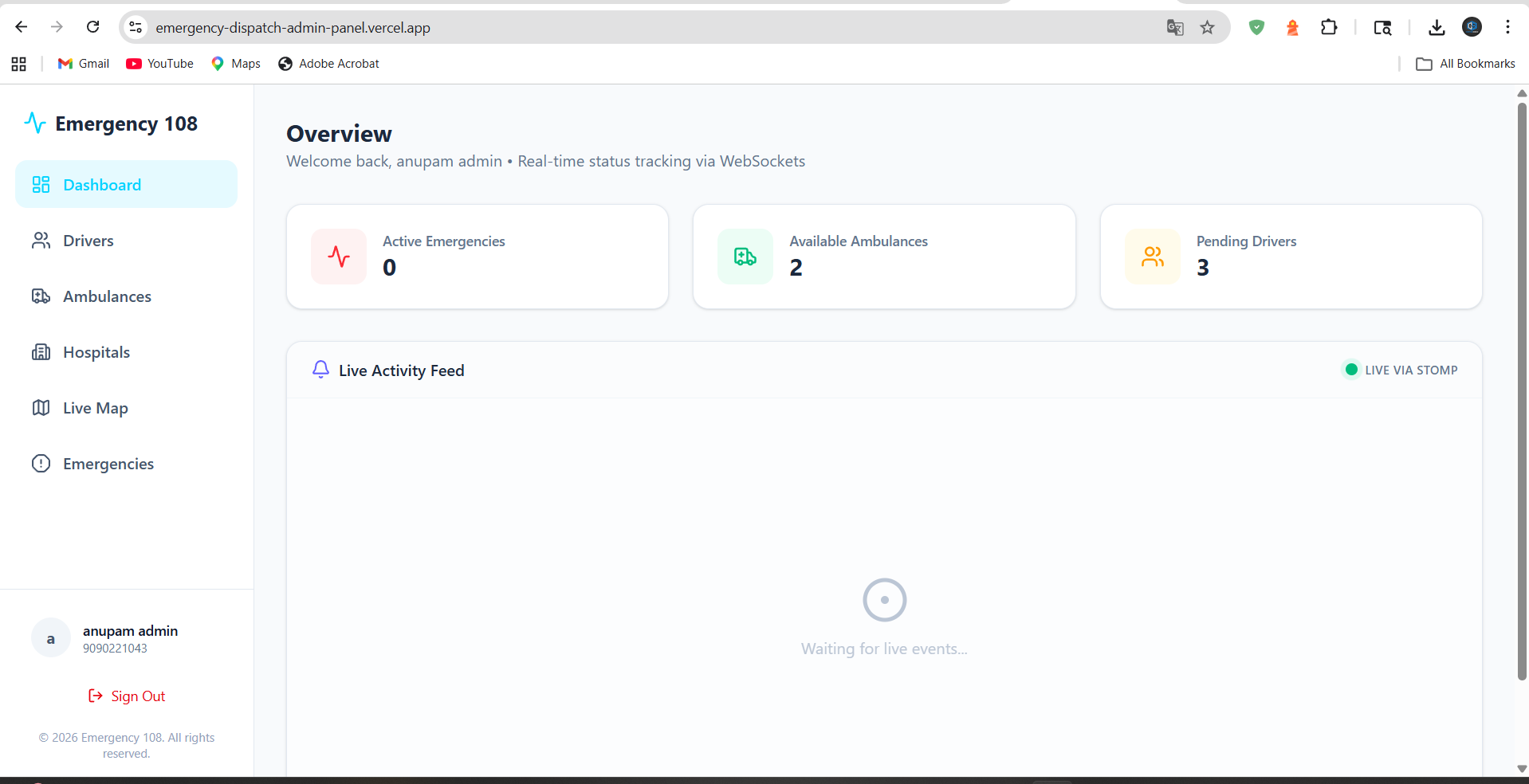 Emergency108 - Emergency Dispatch System screenshot 2