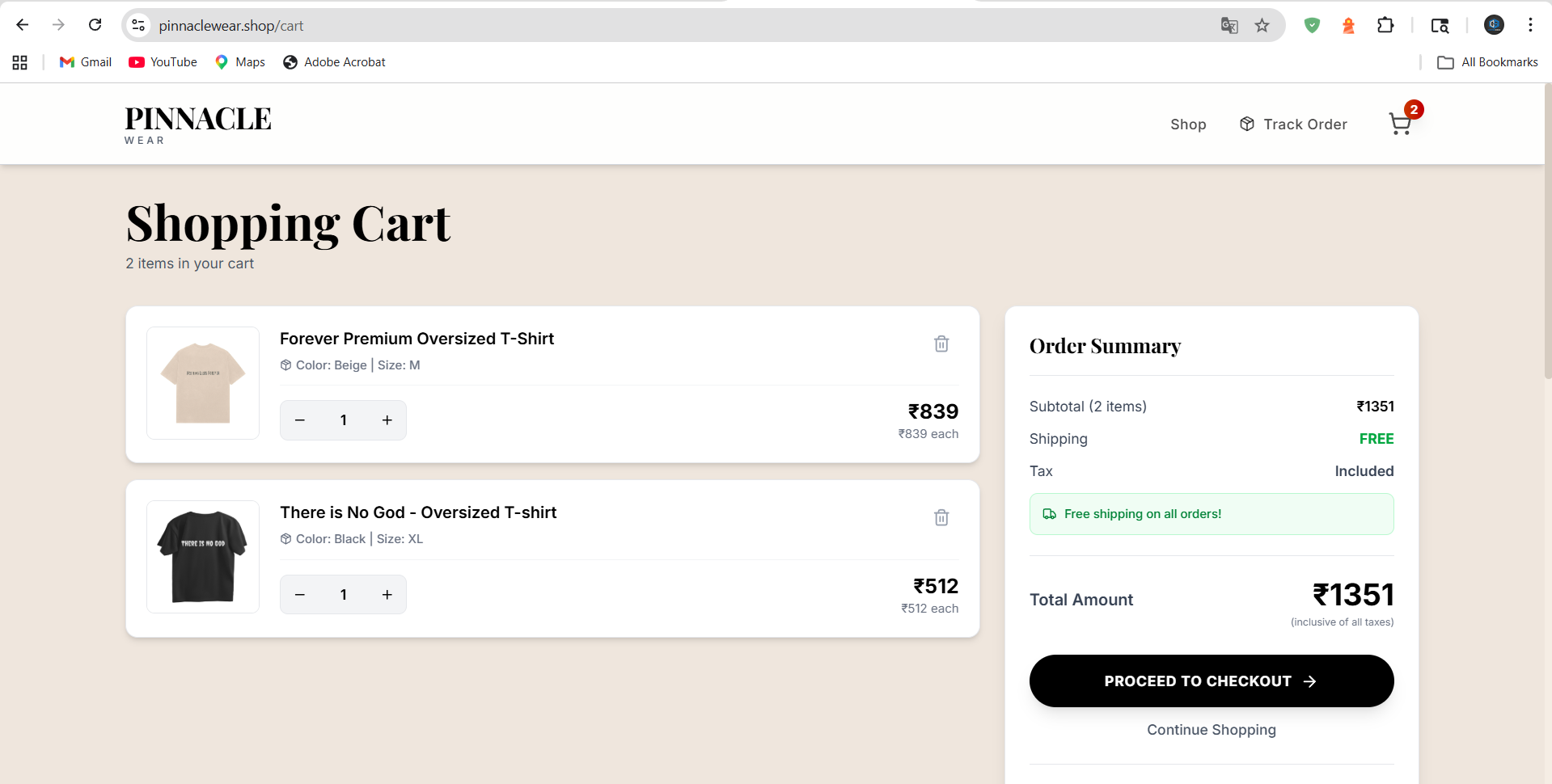 PinnacleWear.shop screenshot 1